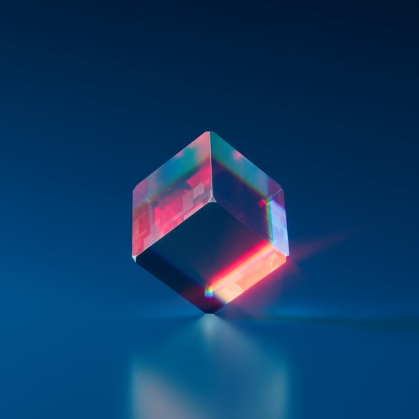 Decorative image of a cube